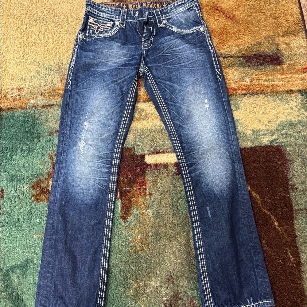 Rock Revival Dark Blue Bootcut Jeans
